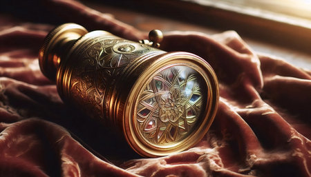 A vintage kaleidoscope, Ai generated image