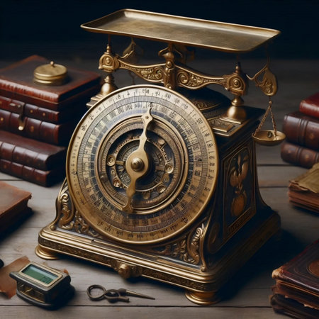 Vintage grocers scale, Ai generated imageの写真素材