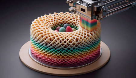 Futuristic ice-cream, Ai generated image