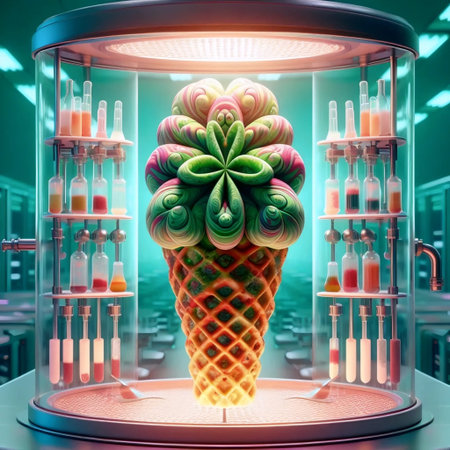 Futuristic ice-cream, Ai generated image