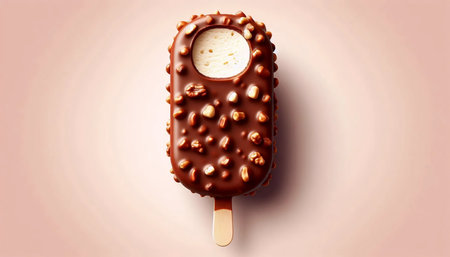 Vintage retro ice-cream, Ai generated image