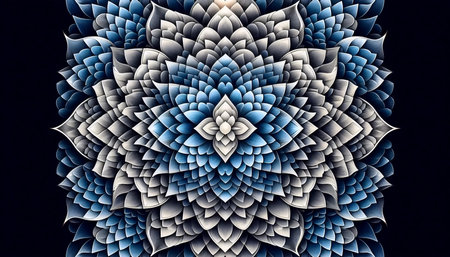 Japanese repeating pattern wallpaper design, Ai generated imageの写真素材