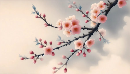 Japanese repeating pattern wallpaper design, Ai generated imageの写真素材