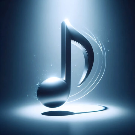 A neumorphic music icon, Ai generated imageの写真素材