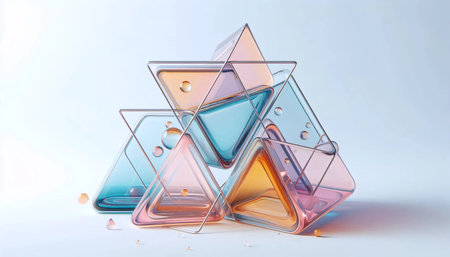 Abstract liquid glass wallpaper for smartphone, AI generated image