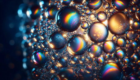 Abstract liquid glass wallpaper for smartphone, AI generated image