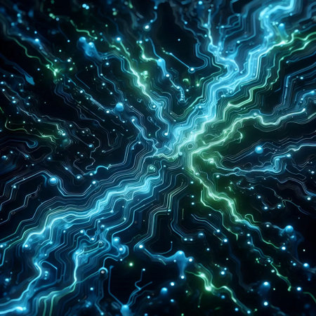Abstract liquid glass wallpaper, AI generated image