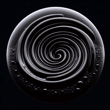 Abstract liquid glass wallpaper, AI generated imageの写真素材