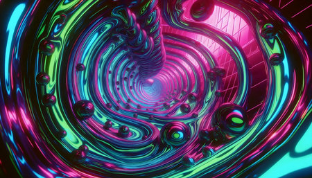 Abstract liquid glass wallpaper, AI generated image
