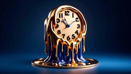 Abstract liquid glass wallpaper, AI generated imageの写真素材