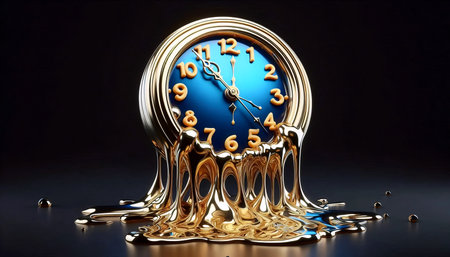 Abstract liquid glass wallpaper, AI generated imageの写真素材