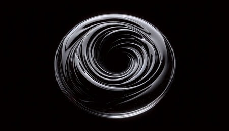 Abstract liquid glass wallpaper, AI generated image