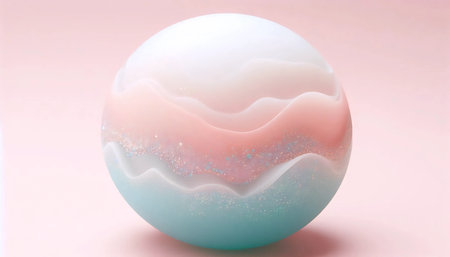 Abstract liquid glass wallpaper, AI generated imageの写真素材