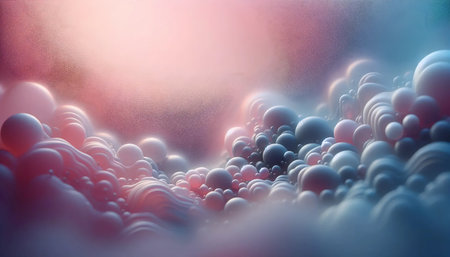 Abstract liquid glass wallpaper, AI generated imageの写真素材