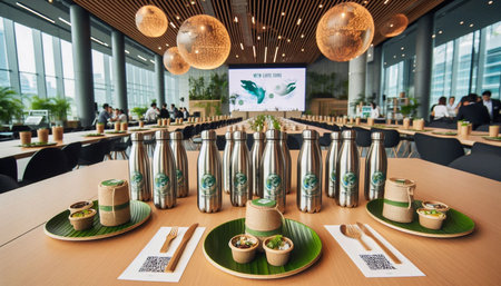 Sustainable Corporate Event, AI generated image