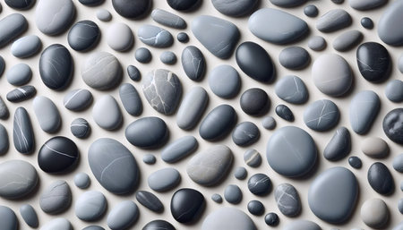 The biophilic river stone texture, AI generated image