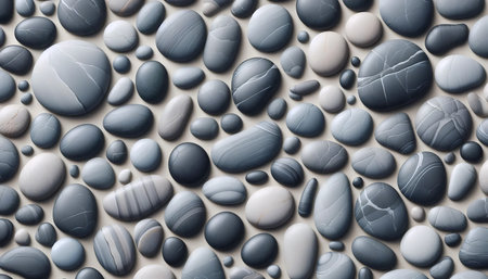 The biophilic river stone texture, AI generated image