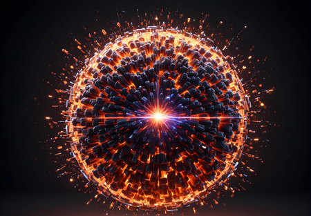 A digital wireframe globe, image created using Ai