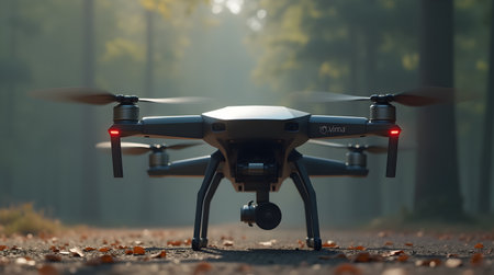 Drone with foldable arms, image created using AI