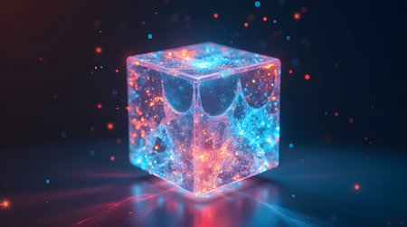 NFT cube, image created using AI