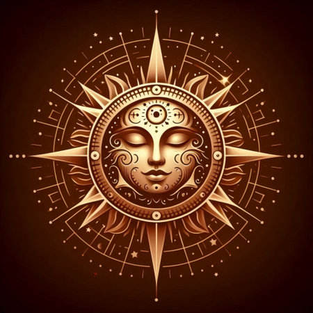 A neumorphic sun weather icon, AI generated image