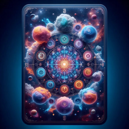 Hyper-realistic abstract Tarot card design, Ai generated image