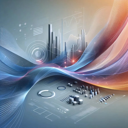 Gradient infographics with smooth transitions, AI generated imageの写真素材