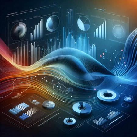 Gradient infographics with smooth transitions, AI generated imageの写真素材