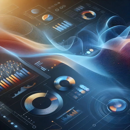 Gradient infographics with smooth transitions, AI generated imageの写真素材