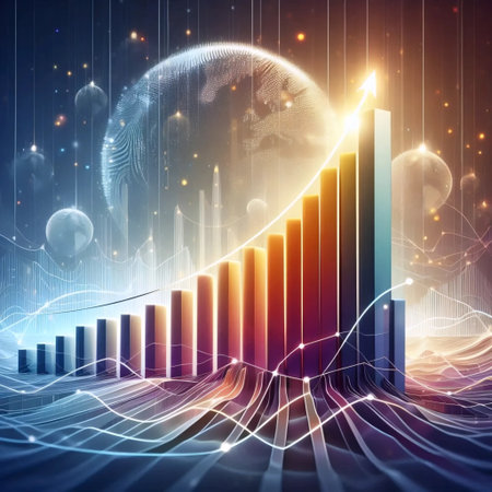 Motivational skill growth charts, AI generated imageの写真素材