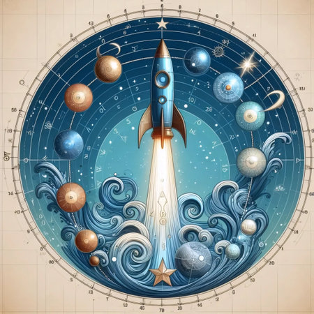 Personal growth rocket, Ai generated imageの写真素材