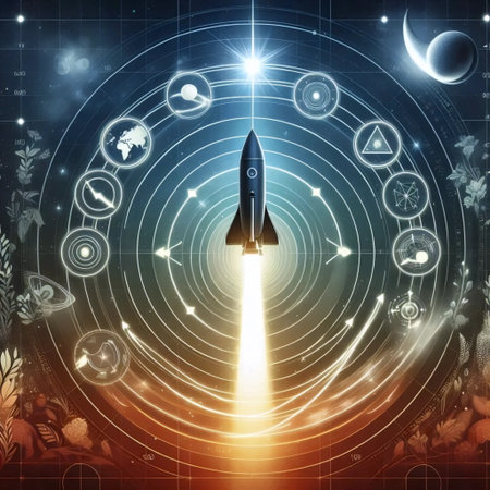 Personal growth rocket, Ai generated image