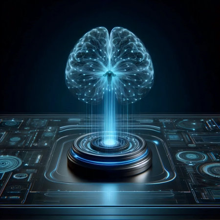 A neural interface headset, Ai generated image