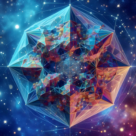 Crystalline inflation model, Ai generated imageの写真素材