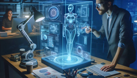 A human-Ai co-creation session, Ai generated image