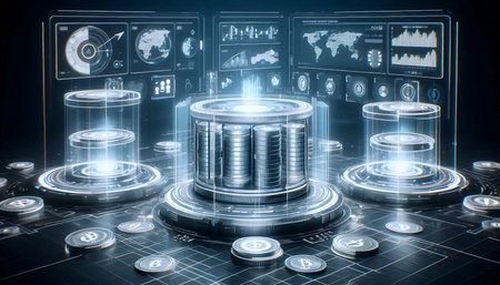 A dao treasury vault, Ai generated image
