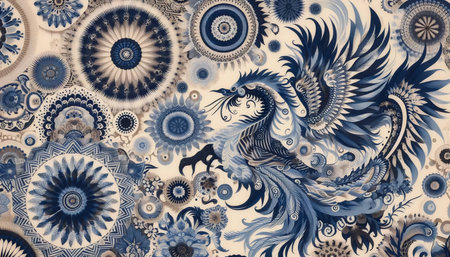 A Japanese shibori fabric pattern
