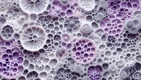 A abstract cellular fabric design, Ai generated image