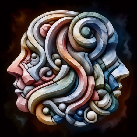A non-binary family sculpture, Ai generated image