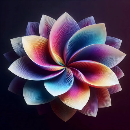 A chromatic identity bloom, Ai generated image