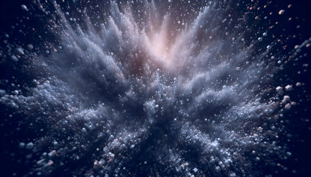 Digital Snowstorm - Abstract Winter Visualization