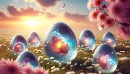 Holographic Easter - Futuristic Egg Hunt