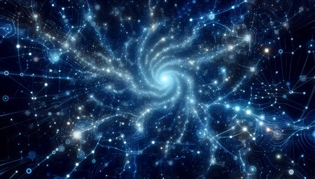 A neural network wallpaper, Ai generated image