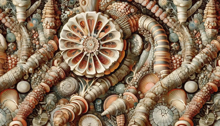 A petrified wood wallpaper, Ai generated imageの写真素材