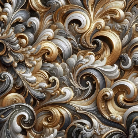 A molten metal wallpaper, Ai generated imageの写真素材
