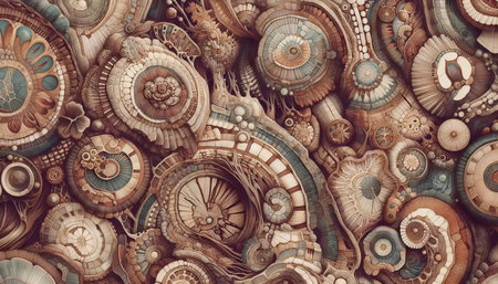 A petrified wood wallpaper, Ai generated image