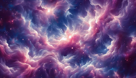 A nebula cloud wallpaper, Ai generated image