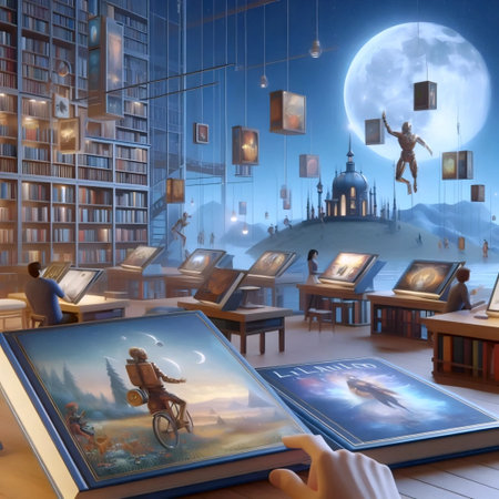 NFT book publishing, AI generated image
