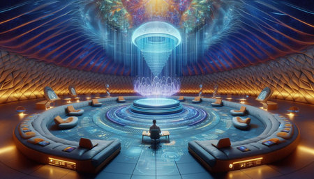 NFT Sound Bath, AI generated image