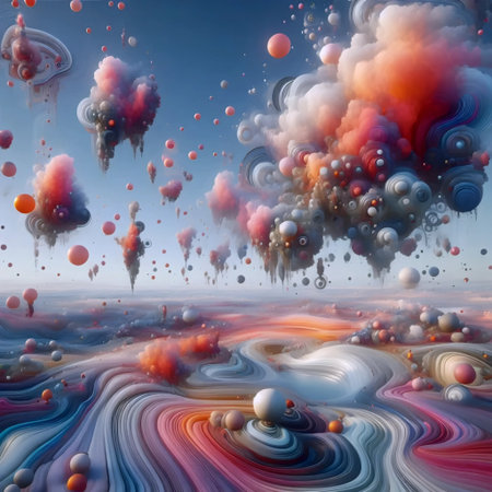 Neural Network Dreamscape, AI generated image